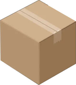 a brown cardboard box