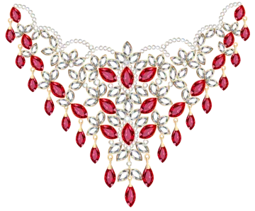 a ruby and diamond necklace
