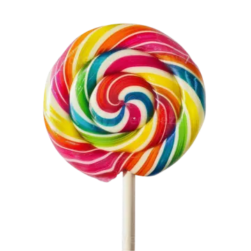 a rainbow colored los on a white background