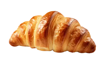 a close up of a crois on a white background