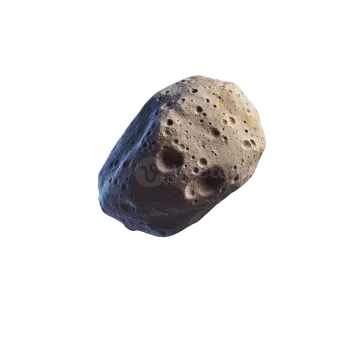 a rock on a white background