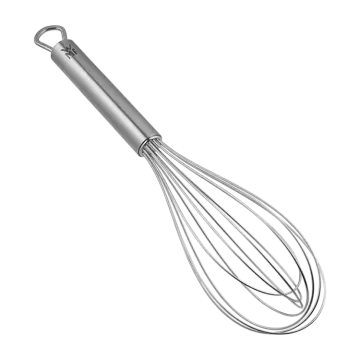 a metal whise on a white background