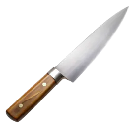 a knife on a white background