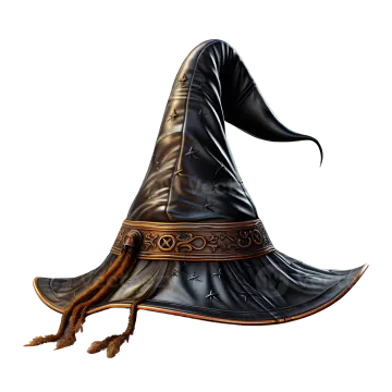 an image of a wizard hat on a white background
