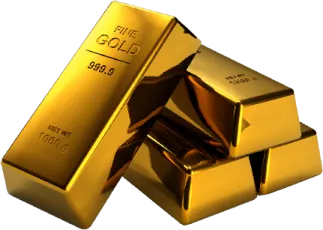 a pile of gold bars