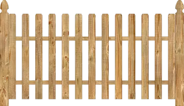 a wooden fence on a white background