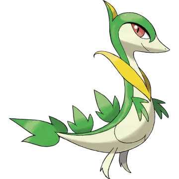 a drawing of a green and yellow pokemon