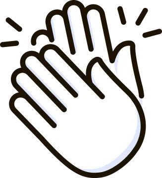 a black and white drawing of a hand