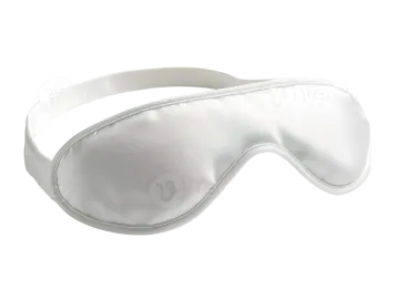 white satin eye mask