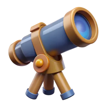 an image of a telescope on a white background