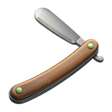 an illustration of a knife on a white background