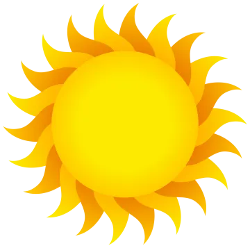 a yellow sun clipart