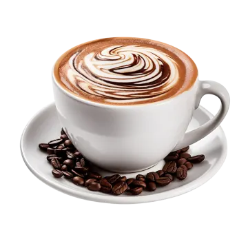 a cup of coffee on a saucer