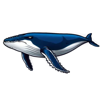 an illustration of a blue whale