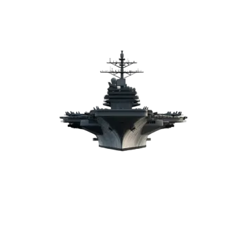a navy ship on a white background