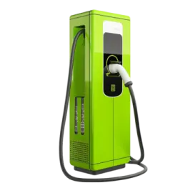 an electric car charging station
