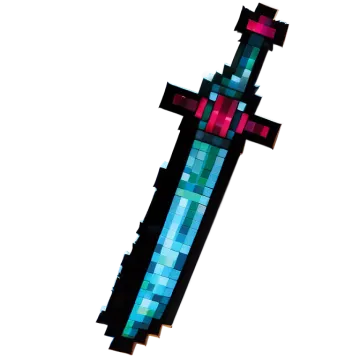 a cross made out of pixels