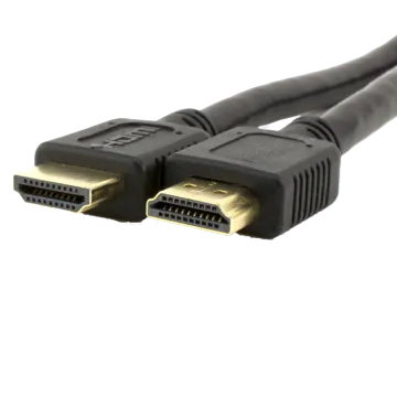 a close up of a black ethernet cable