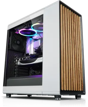 a white computer case