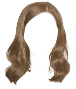a drawing of a woman with long brown hair