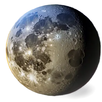 an image of the moon with a white background