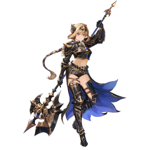 an image of a woman in armor holding a sword