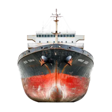 a large boat is sitting on the water