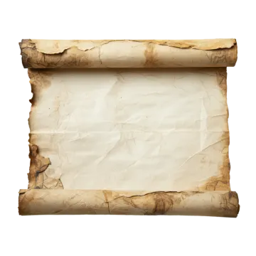 a piece of old paper on a white background