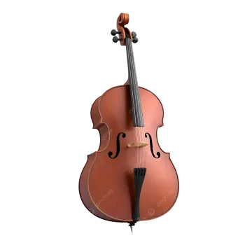 a violin on a white background