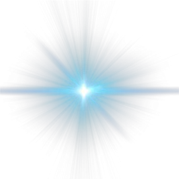 a blue star burst on a white background