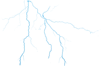 a drawing of lightning in the sky