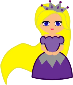 a cartoon princess with blonde hair and a crown on her head