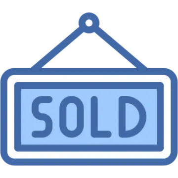 a sign with the word sold on it