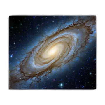 a spiral galaxy with stars in the background