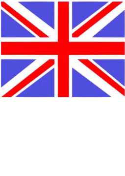 a british flag on a white background