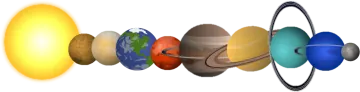 a diagram of the planets