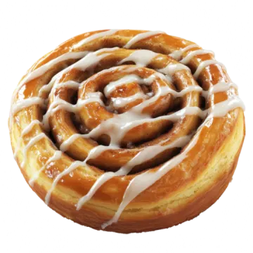 a close up of a dough with icing