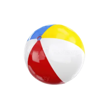 a beach ball on a white background