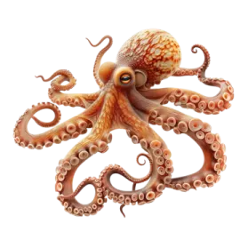 an octopus is shown in this image