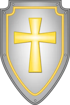 a shield with a cross on it
