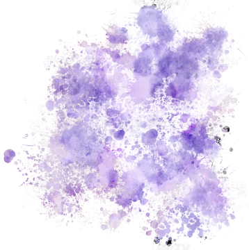 a purple watercolor splash on a white background