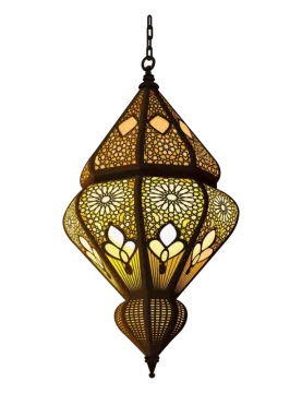 a hanging lamp in the shape of a flower