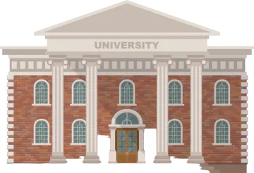 a brick building with the words university on it