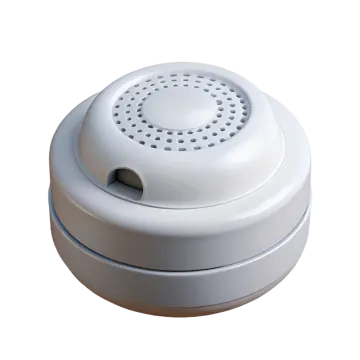 an image of a white smoke detector