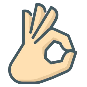 a hand making the ok sign