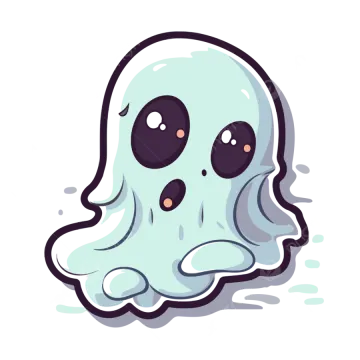 an illustration of a ghost