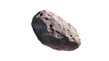 an asteroid on a white background