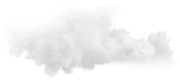 a smoke cloud on a white background