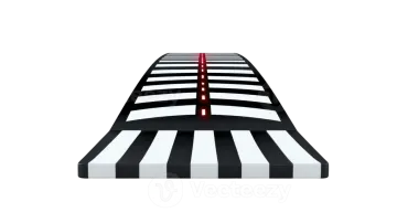 a black and white piano keyboard