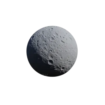 an image of the moon with a white background